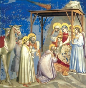 La cometa dipinta la prima volta da Giotto