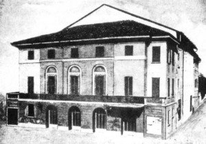 Il demolito Teatro Sociale di Varese