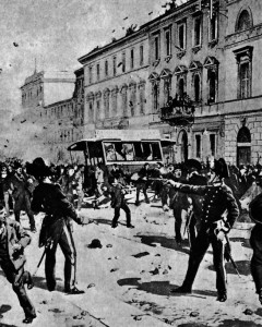 I militari sparano a Milano nel 1898