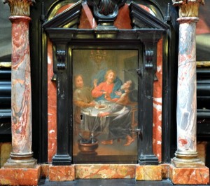 La cena di Emmaus nella cappella Martignoni del Santuario del Sacro Monte