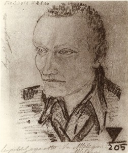 Leopoldo Gasparotto ritratto da un compagno di prigionia a Fossoli