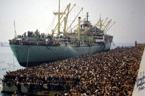 Migranti albanesi a Bari nel 1991
