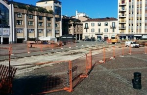 Piazza Repubblica con i gradoni demoliti