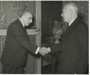 1968: Sandro Pertini riceve il sindaco di Roma Rinaldo Santini