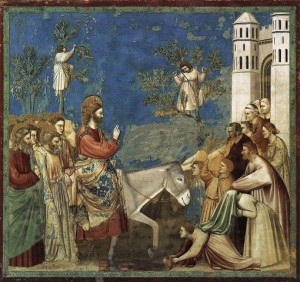 Giotto, Ingresso di Gesù a Gerusalemme, Padova Cappella degli Scrovegni