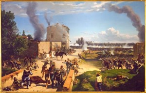La battaglia di Curtatone e Montanara in un dipinto di Pietro Senna