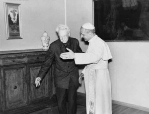 Paolo VI con Jacques Maritain