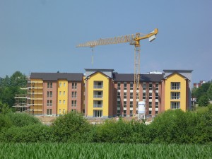 Il campus universitario in costruzione a Bizzozero