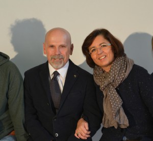 Elena Baratelli con il marito Daniele Zanzi