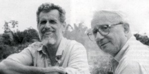 Padre Gianola con Enzo Biagi