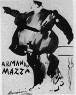Umberto Boccioni, Ritratto di Armando Mazza, 1912