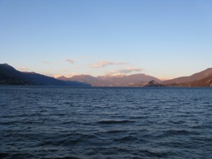 Il lago Maggiore dal traghetto Laveno-Verbania