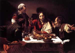 Gesù con i discepoli di Emmaus di Caravaggio