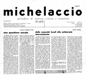 il n. 2 del “Michelaccio” con gli articoli di Fiori e Nicora