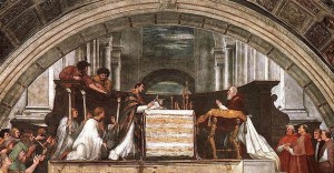 Il miracolo eucaristico di Bolsena nell’affresco di Raffaello nelle Stanze Vaticane