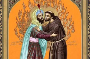 Francesco d’Assisi incontra il sultano Malik-al-Kamil