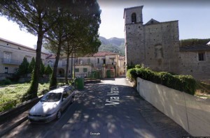 Via Varese a Montoro, il Comune gemellato con la provincia di Varese (da Google earth)