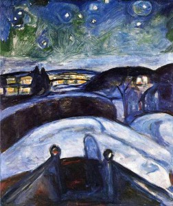 Edward Munch, Notte stellata, 1924