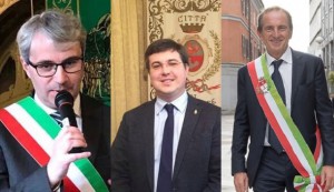 Galimberti, Cassani e Antonelli, candidati sindaco a Varese, Gallarate e Busto Arsizio