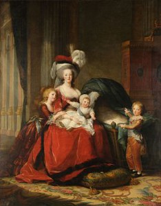 Maria Antonietta con i suoi figli