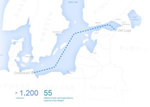 Il percorso del gasdotto Nord Stream 2, dalla Russia all’Europa
