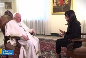 L'intervista alla Rai di papa Francesco