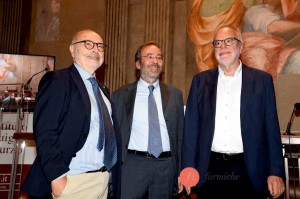Nicola Antonetti, Agostino Giovagnoli e Andrea Riccardi al convegno Cattolici e politica ieri e oggi