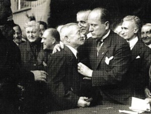 Mussolini a Varese nel 1925 (dal libro “Alfredo Morbelli, l’emozione del ricordo” di Luisa Negri e Francesco Ogliari, Edizioni Lativa)