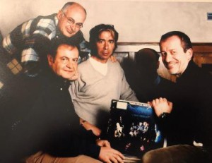 Da sinistra: Elio Girompini, Mario Carletti, Massimo Malerba e Roberto Maroni