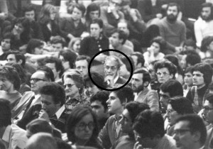 Aldo Moro al convegno di CL al Palalido del 1973