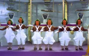 Gli Umpa Lumpa nel film Willy Wonka e la fabbrica di cioccolato del 1971