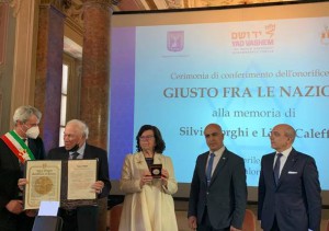 La cerimonia per il riconoscimento di Silvio e Lidia Borghi “Giusti tra le Nazioni”