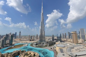 Il grattacielo Burj Khalifa a Dubai