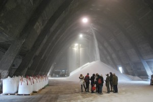 Cascata di sale alle Saline di Volterra